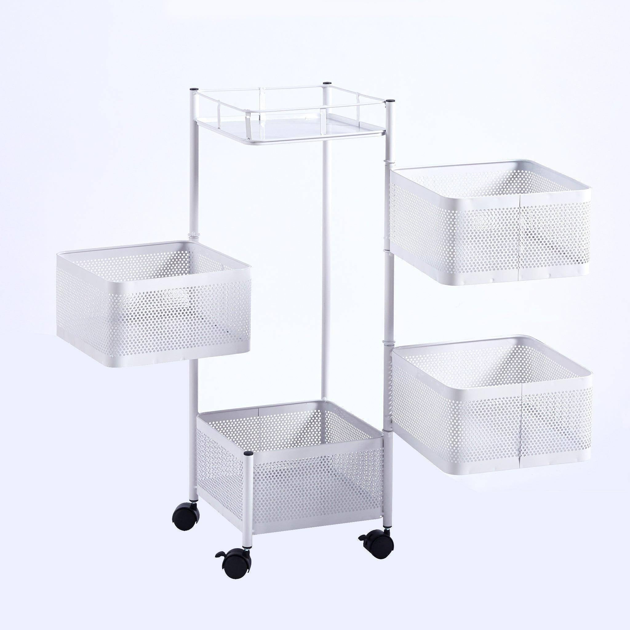 4 Tier Cubic Storage Cart organizer SF-1066