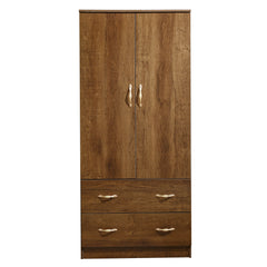 Wardrobe Closet 2 Door Storage Cabinet 4 Drawers WD-113