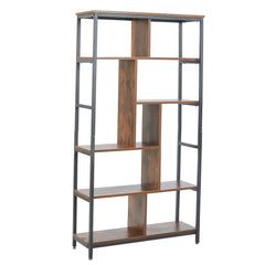 Bookcase Industrial Storage Rack Shelf SF-01 Buring wood