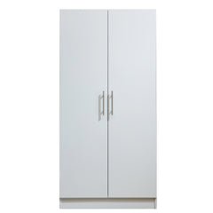 2 Door Wardrobe Storage Cabinet WD-112 WHITE