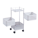 3 Tier Cubic Storage Cart SF-105 - Artisan SA Premium Furniture