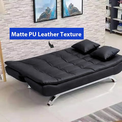 Sleeper Couch PU Leather Sofa Bed Loveseat SA-858