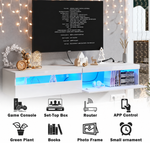 180cm wall mounted TV console with storage doors