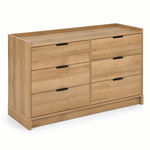 6-Drawer Chest of Drawers SD-30 in modern wood design with six spacious drawers for effective home organization.
