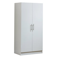 2 Door Wardrobe Storage Cabinet WD-112 WHITE