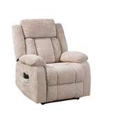 Electric Power Lift Recliner Chair with Massage KJ-8819 in beige, designed for comfort and mobility support.