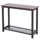 Console Table 2 Tier Rustic Entryway