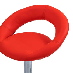 Round Chrome Base Kitchen Bar Stool CR-B064