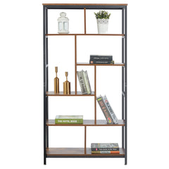Bookcase Industrial Storage Rack Shelf SF-01 Buring wood