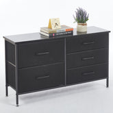 Storage Cabinet 5 Drawers TV Stand OT-119 Black