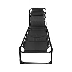 Sun Lounger Folding Reclining Chair BSC-007 BLACK