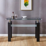 Two-Tier Rectangular Glass Coffee Table 120cm – alternate product view