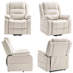 Brown Massage Recliner Chair shown from multiple angles on white background - ArtisanSA