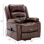 Massage Recliner Chair dimensions and weight capacity 150kg specifications - ArtisanSA