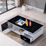 Modern Wood Coffee Table -White & Black CT-288 – product image 4