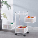 3 Tier Cubic Storage Cart SF-105 - Artisan SA Premium Furniture