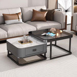 Elegant nesting coffee table set featuring modern design, premium materials, and space-saving functionality.
