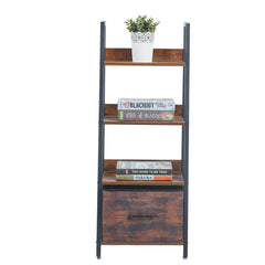Bookcase Storage Shelves Bookshelf OT-120-BerlinRustic