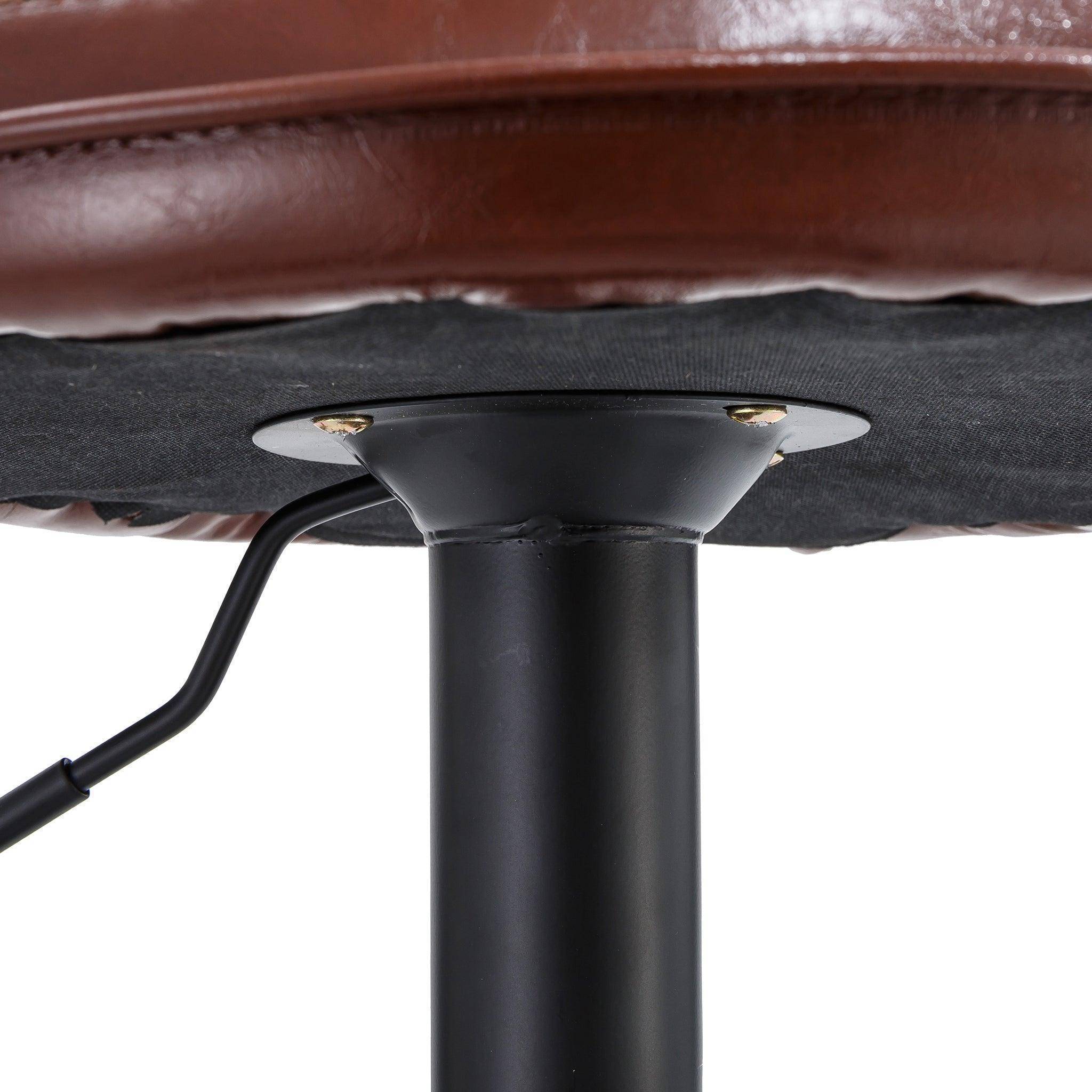 Petal shaped leather bar stools in 2-in-1 box CR-B084