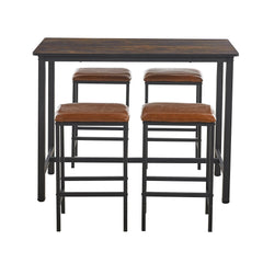 Bar Table Stool Set Home Dining Room Table Chairs KJT-3804