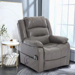 Grey Massage Recliner Chair with electric lift assistance - ArtisanSA