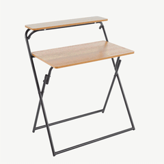 Foldable Teak Wood Computer Desk - H066