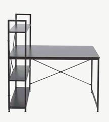 Modern Teak Computer Desk with Top Shelfing SD-S02