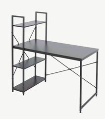 Modern Teak Computer Desk with Top Shelfing SD-S02