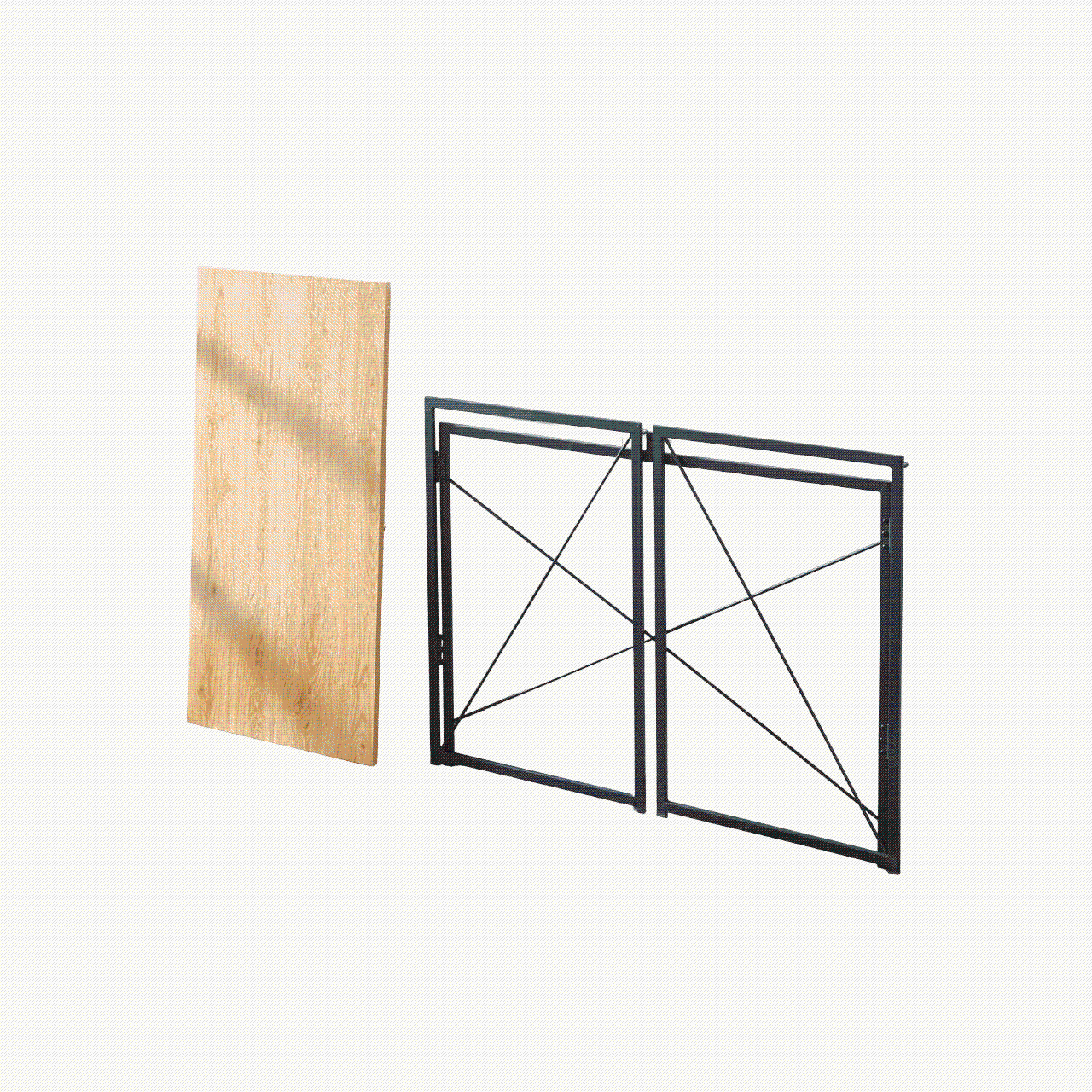 Portable Teak Wood Computer Desk SD-S01 for home office setup3