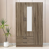 Wood Wardrobe with Mirror WD-201