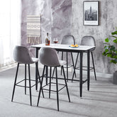 Della Velvet Bar Stool (4-in-1 box) CR-BC028