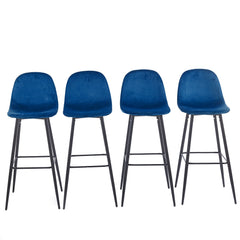 Della Velvet Bar Stool (4-in-1 box) CR-BC028
