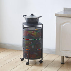 3 Tier Round Storage Cart SF-103 for organizing and decluttering spaces6