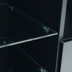 Black TV Stand Media Console SMT-TS011 BLACK