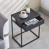 Iron Frame Nightstand with Drawer OT-2107