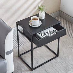 Iron Frame Nightstand with Drawer OT-2107