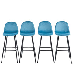 Della Velvet Bar Stool (4-in-1 box) CR-BC028