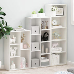 White 3-Tier Home & Office Bookshelf Furniture SF-120-WHITE