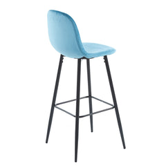 Della Velvet Bar Stool (4-in-1 box) CR-BC028