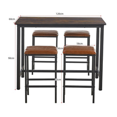 Bar Table Stool Set Home Dining Room Table Chairs KJT-3804