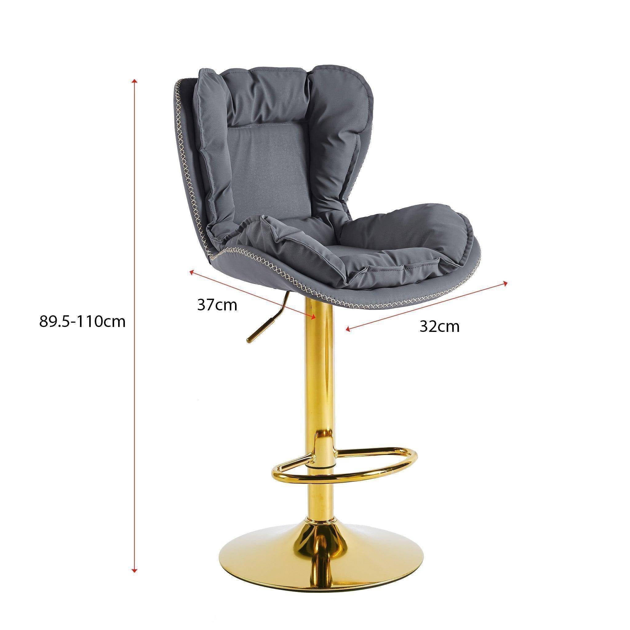 Dahlia Gold Plate Bar stool 2-in-1 box CR-KJC09710
