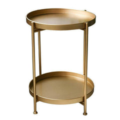 Steel Side Table Coffee Table 2 Tier Round Tray TT-015