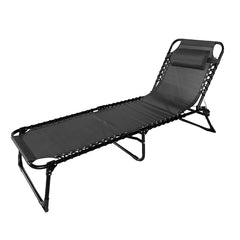 Sun Lounger Folding Reclining Chair BSC-007 DARK GRAY