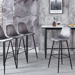 Della Velvet Bar Stool (4-in-1 box) CR-BC028
