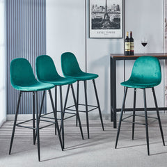 Della Velvet Bar Stool (4-in-1 box) CR-BC028