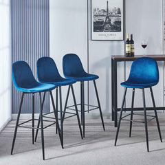 Della Velvet Bar Stool (4-in-1 box) CR-BC028