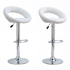 Round Chrome Base Kitchen Bar Stool CR-B060