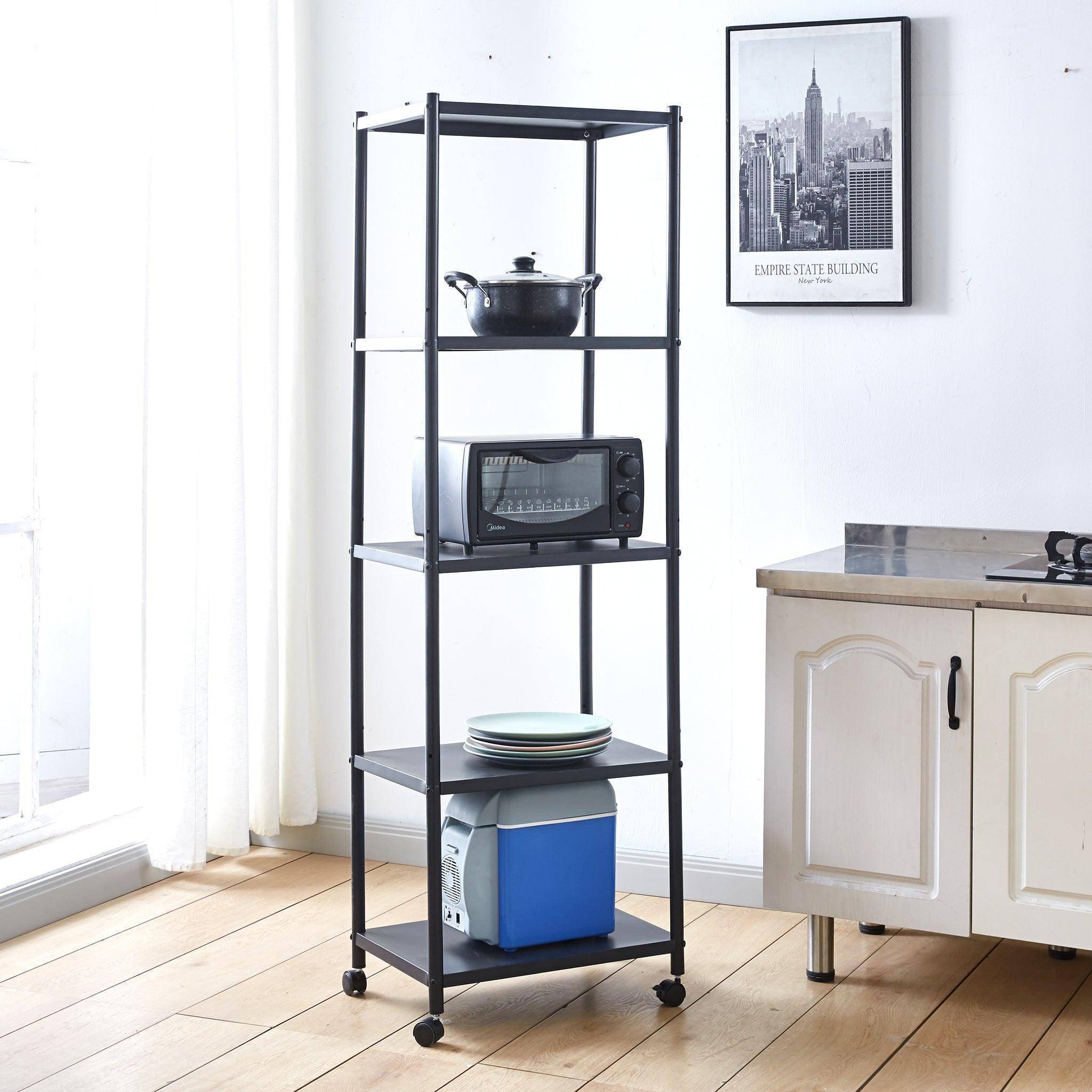 Mobile Kitchen Shelf with 5 Shelves model SF-110 for organized storage2