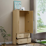 Wardrobe Closet with Mirror Storage Cabinet WD-114