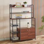 Versatile storage rack kitchen shelf used as a home coffee bar station